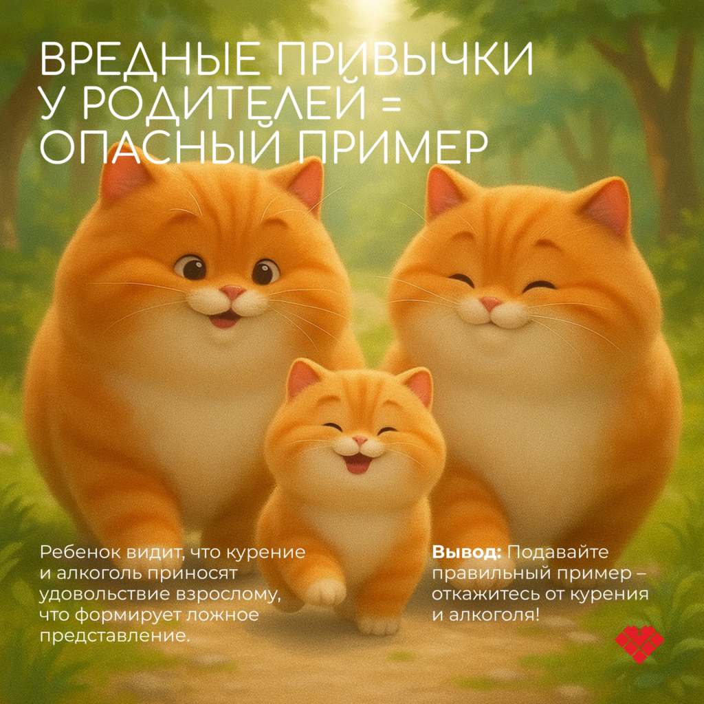 В семье закладываются привычки, которые в дальнейшем определяют наше отношение к собственному здоровью
